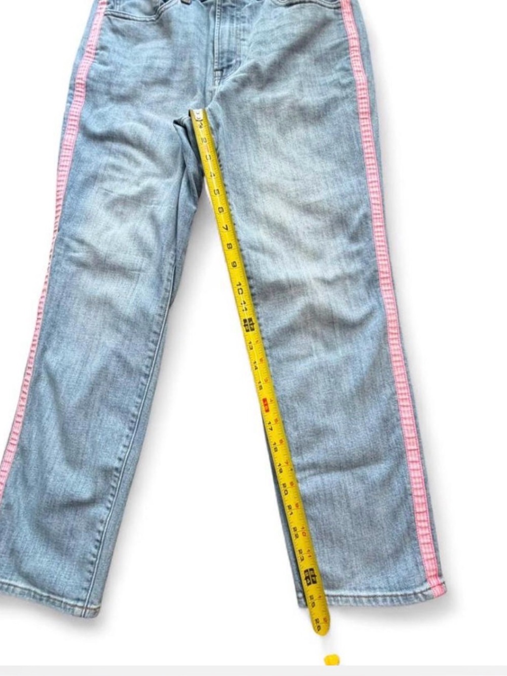 💕 Talbots Modern Ankle Jeans Women’s Sz 6 Girlhoodcore Cottagecore Summer Pink 💕 - Picture 4 of 8